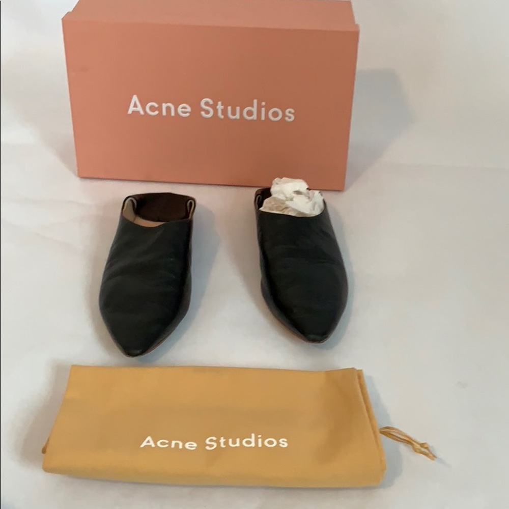 Acne Studios black mules